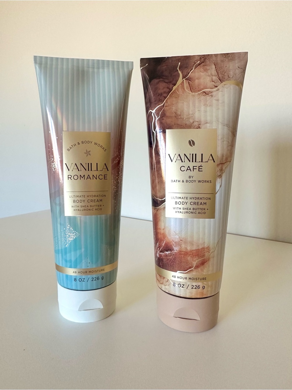 Bath & Body Works Vanilla Romance & Vanilla Café 2PACK - Body Creams 8oz